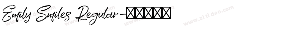 Emily Smiles Regular字体转换